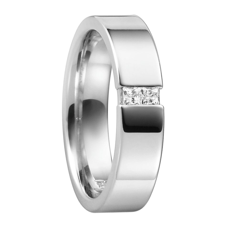 Diamantring i palladium, 67