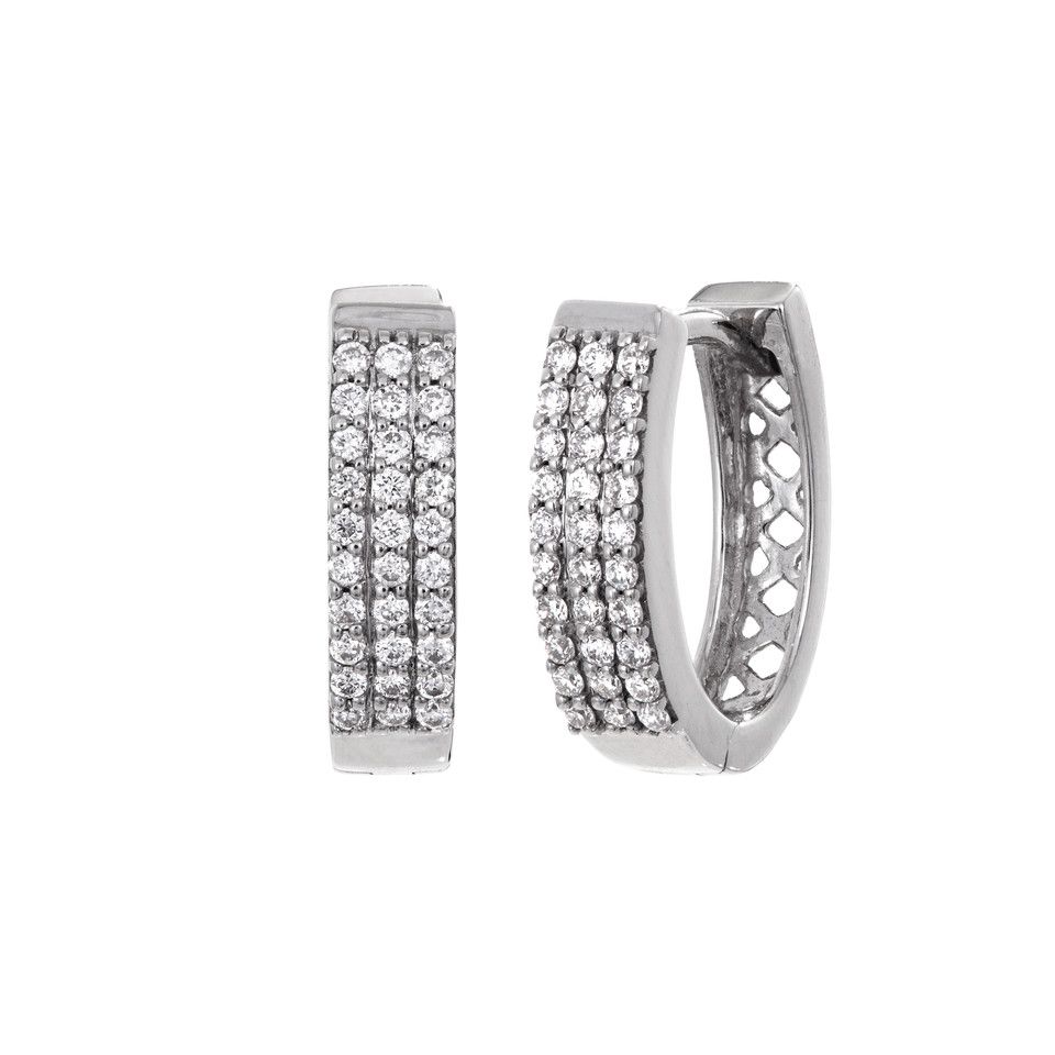 Diamantörhängen i 18K guld 8490