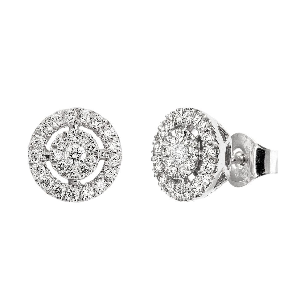 Diamantörhängen i 18K guld