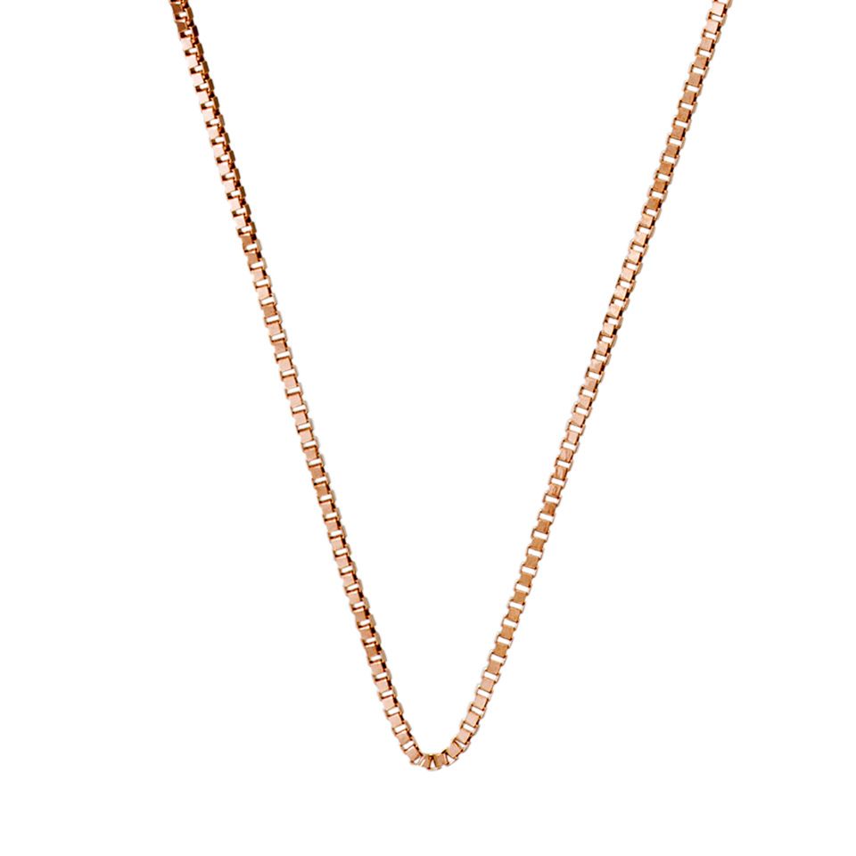 Kedja i 18K ros&eacute;guld 45 cm