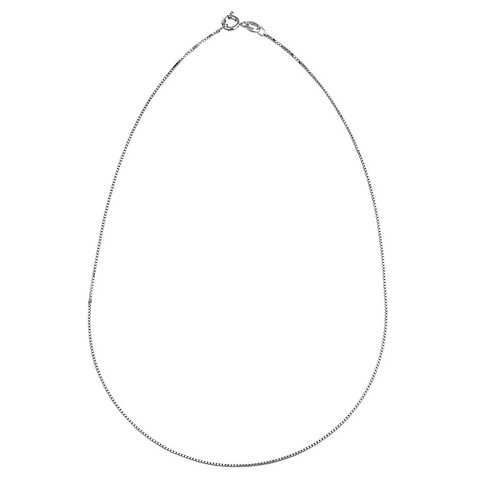 Kedja i &auml;kta silver 36 cm