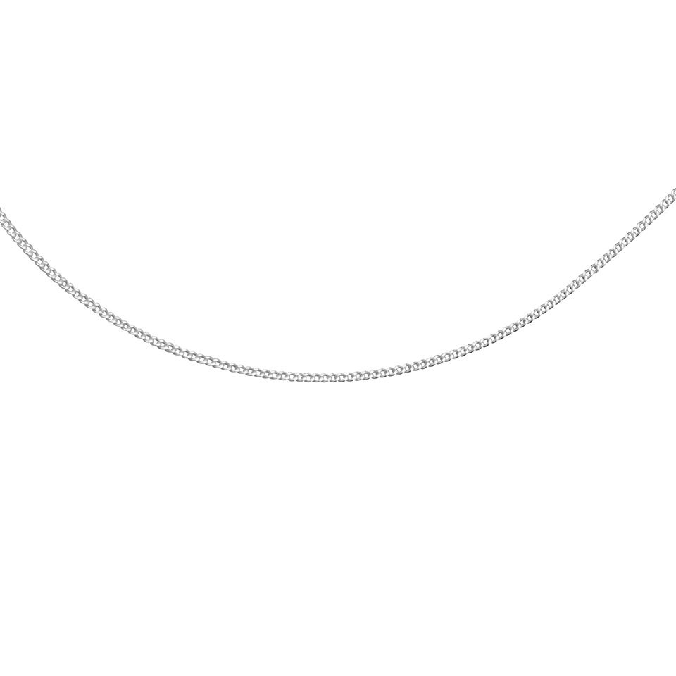 Kedja i &auml;kta silver 38 cm