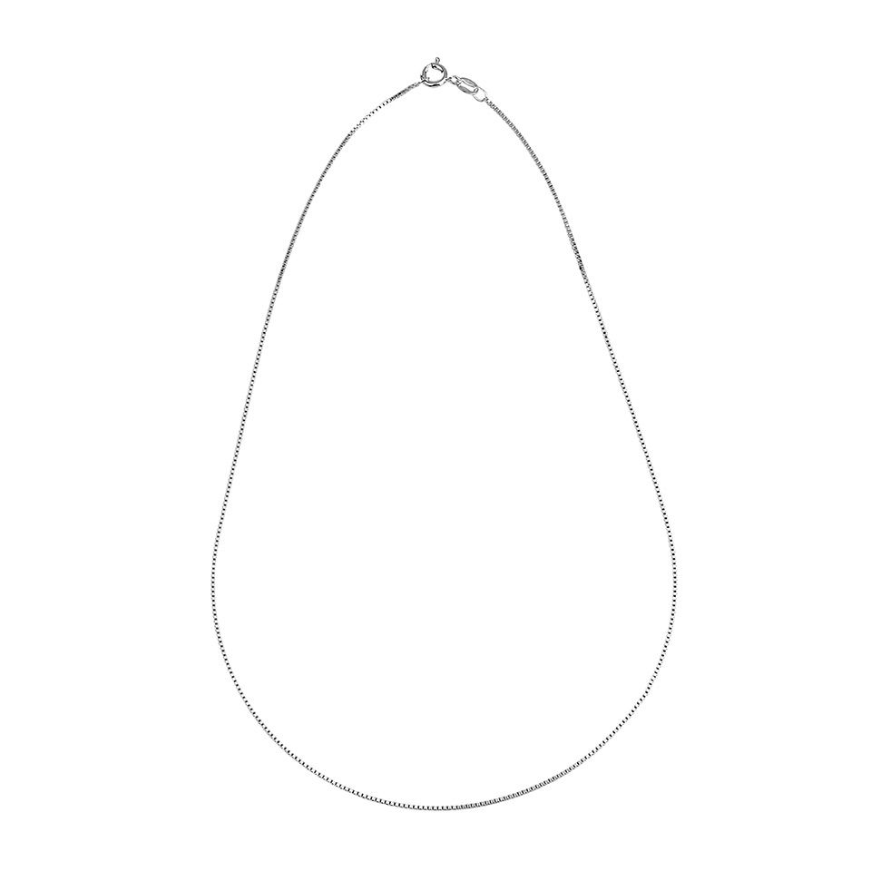 Kedja i &auml;kta silver 40 cm