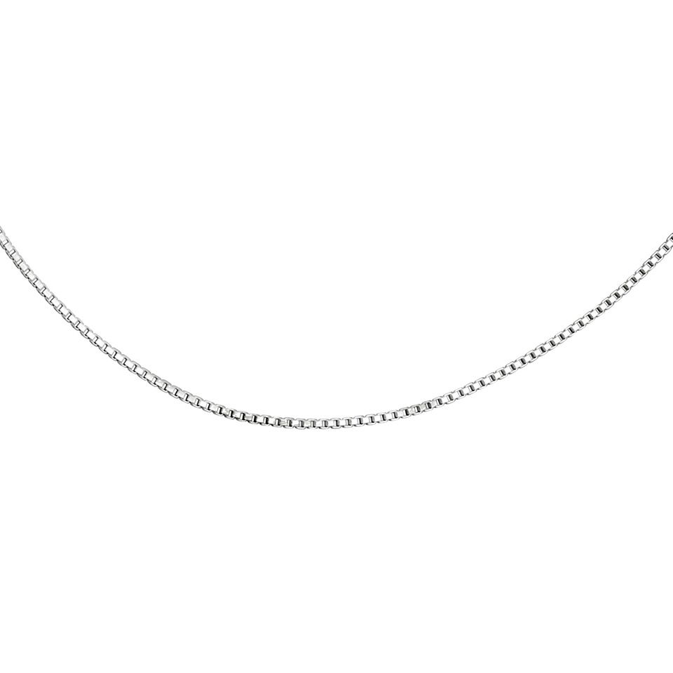 Kedja i &auml;kta silver 42 cm