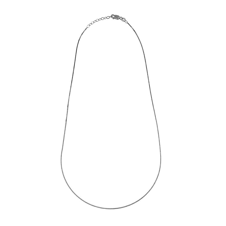 Kedja i &auml;kta silver 45+3cm