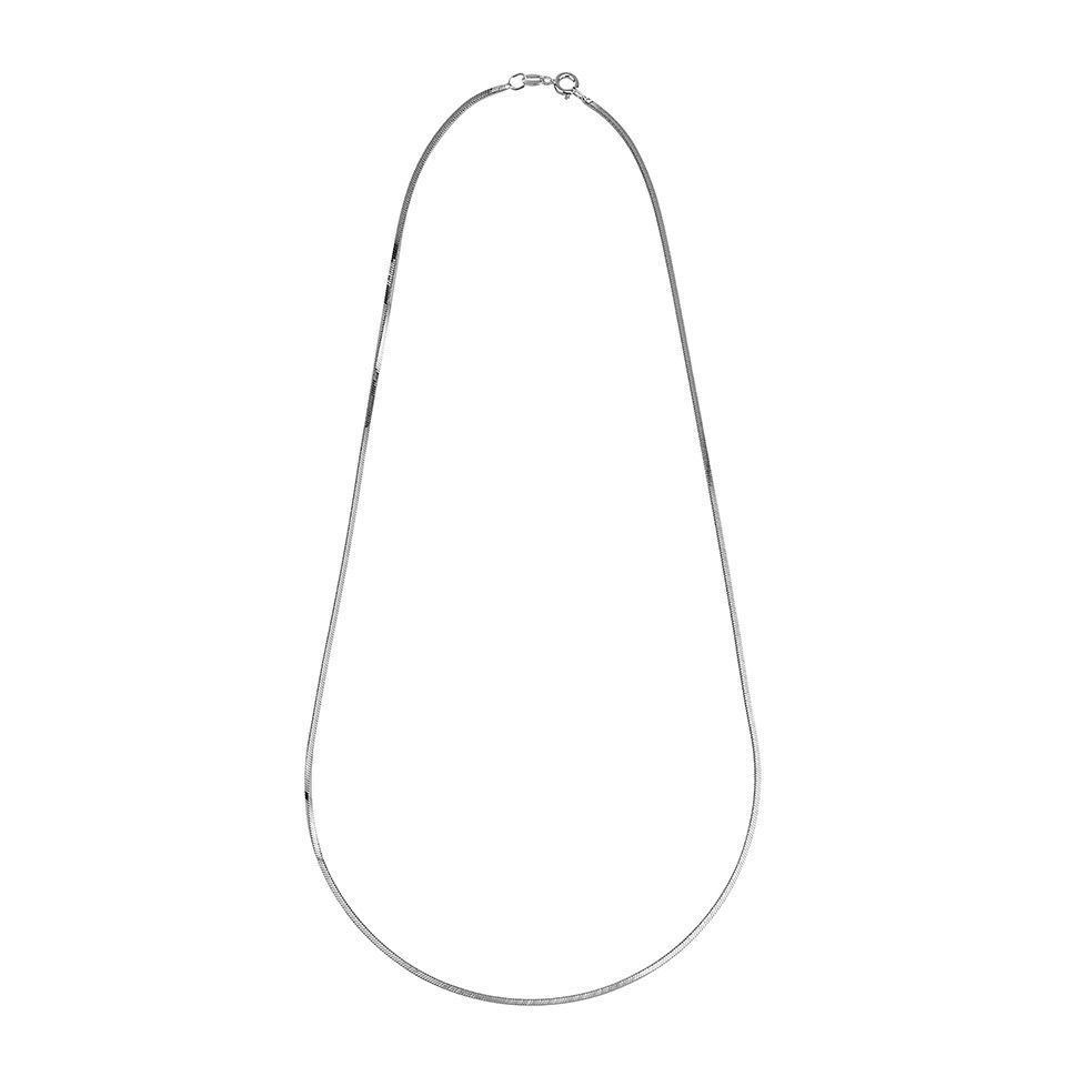 Kedja i &auml;kta silver 50 cm