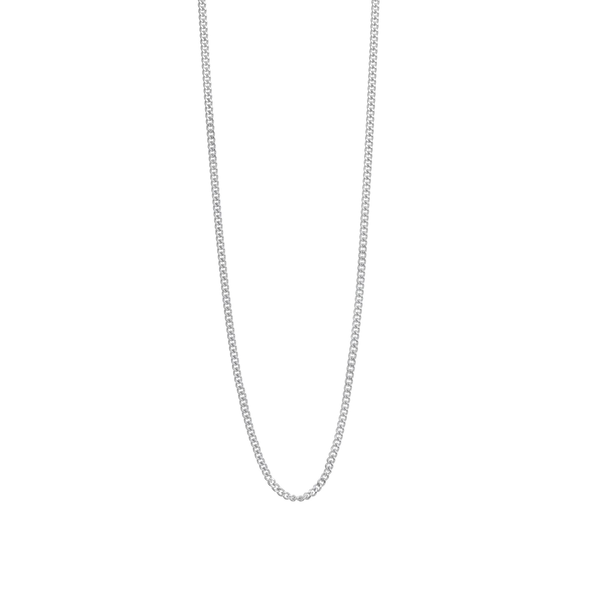 Kedja i &auml;kta silver 90 cm