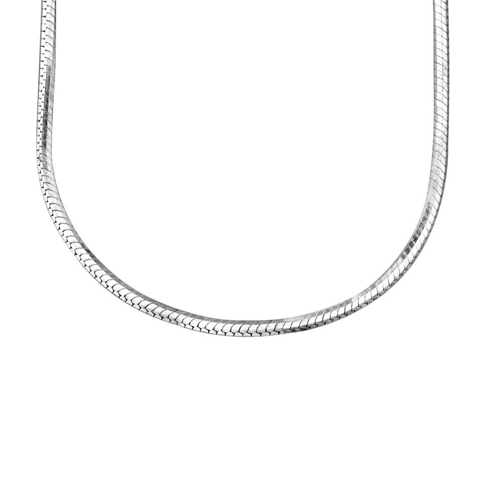 Kedja i &auml;kta silver 42cm