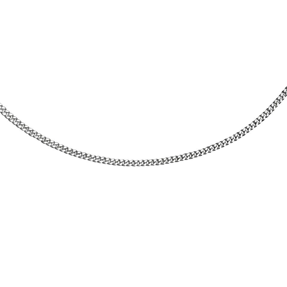Kedja i &auml;kta silver 38 cm