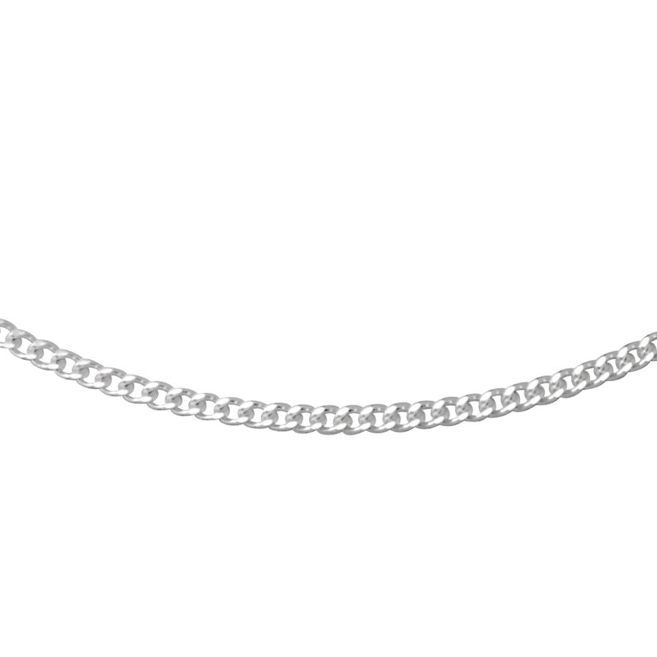 Kedja i &auml;kta silver 70 cm