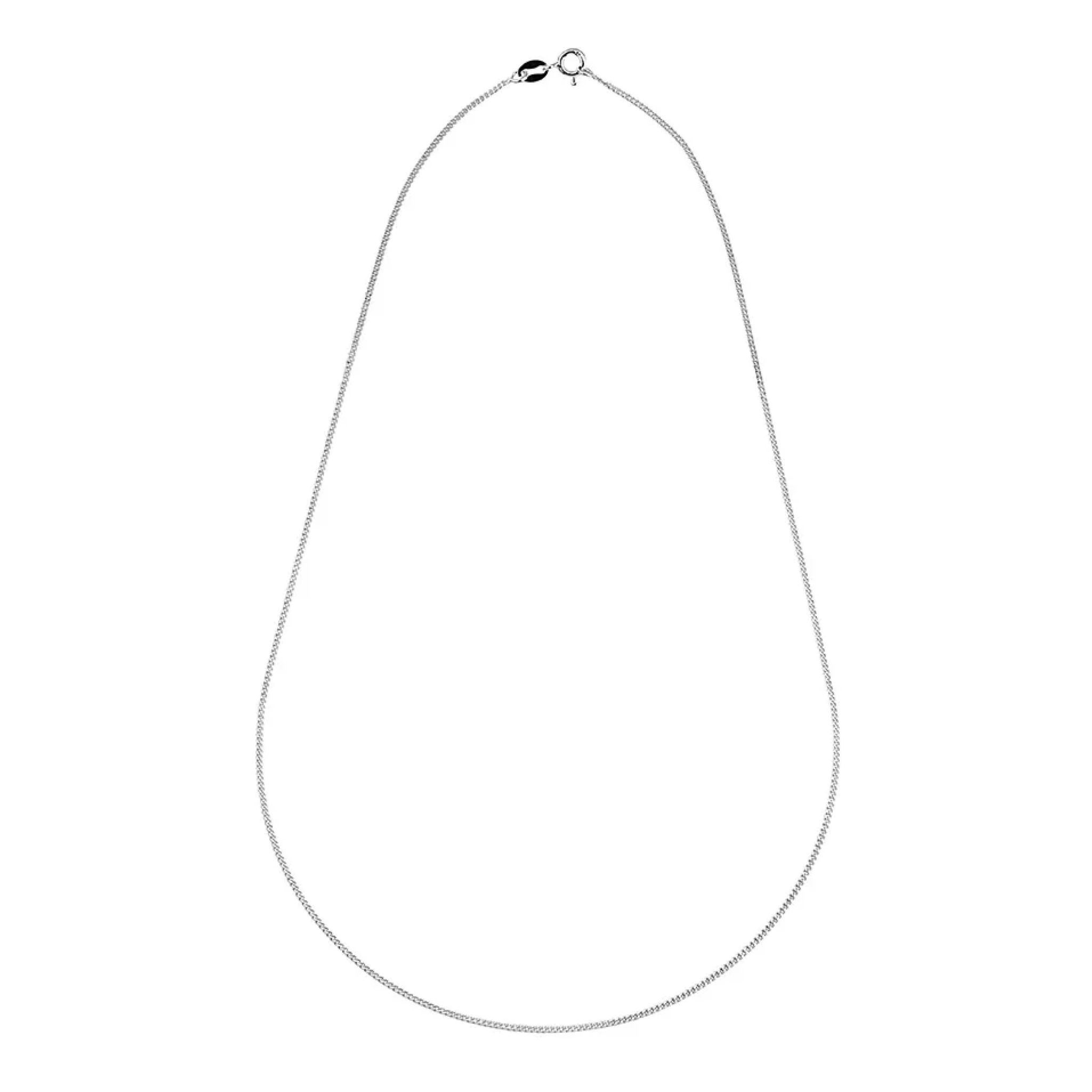 Kedja i &auml;kta silver 42 cm