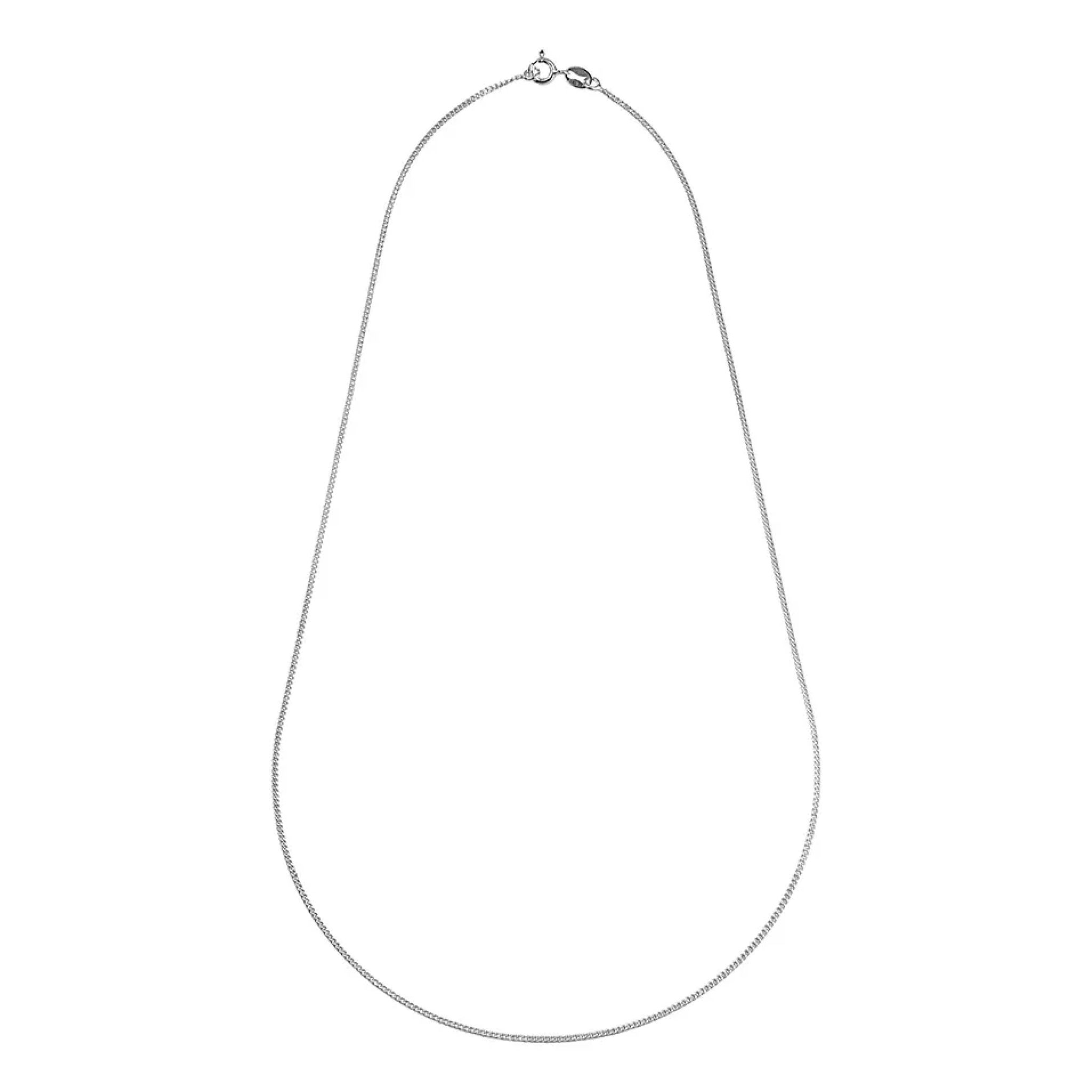 Kedja i &auml;kta silver 45 cm