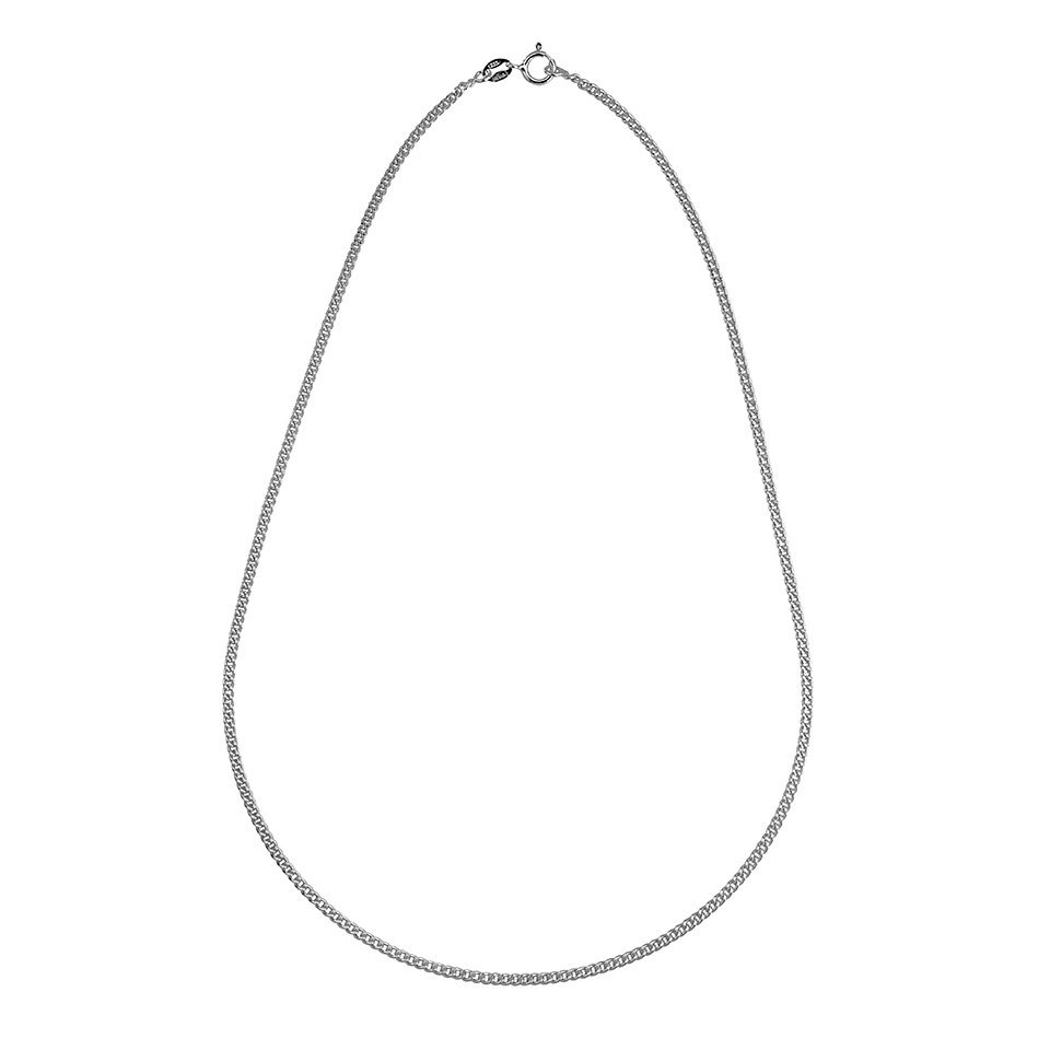 Kedja i &auml;kta silver 40 cm