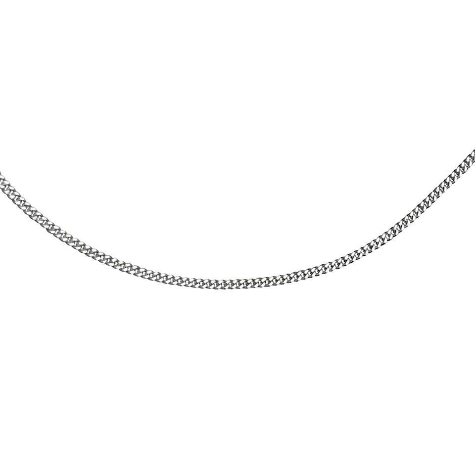 Kedja i &auml;kta silver 36 cm