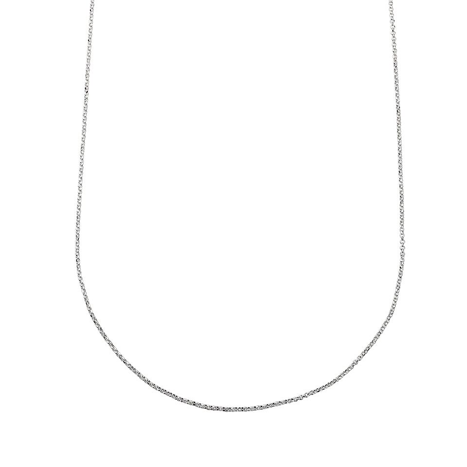Kedja i &auml;kta silver 90 cm