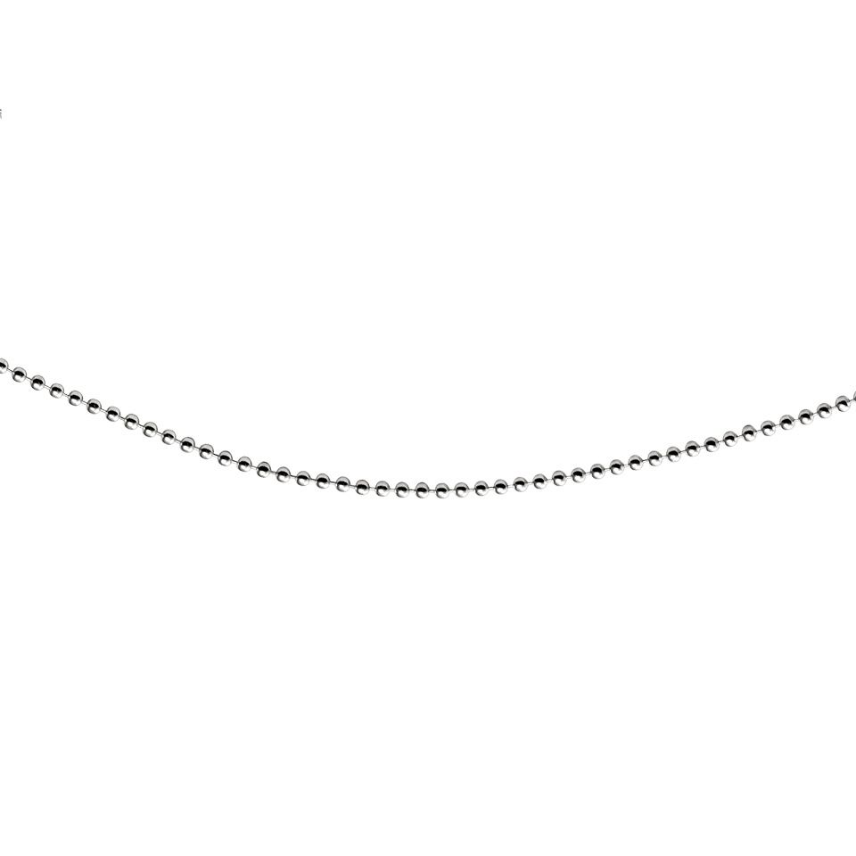 Kedja i &auml;kta silver 60 cm