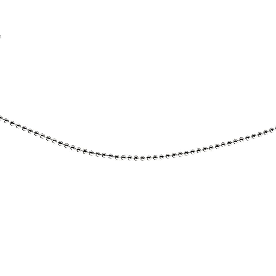 Kedja i &auml;kta silver 70 cm