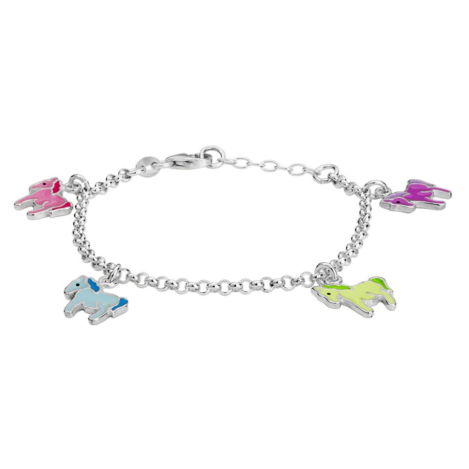 Armband i &auml;kta silver