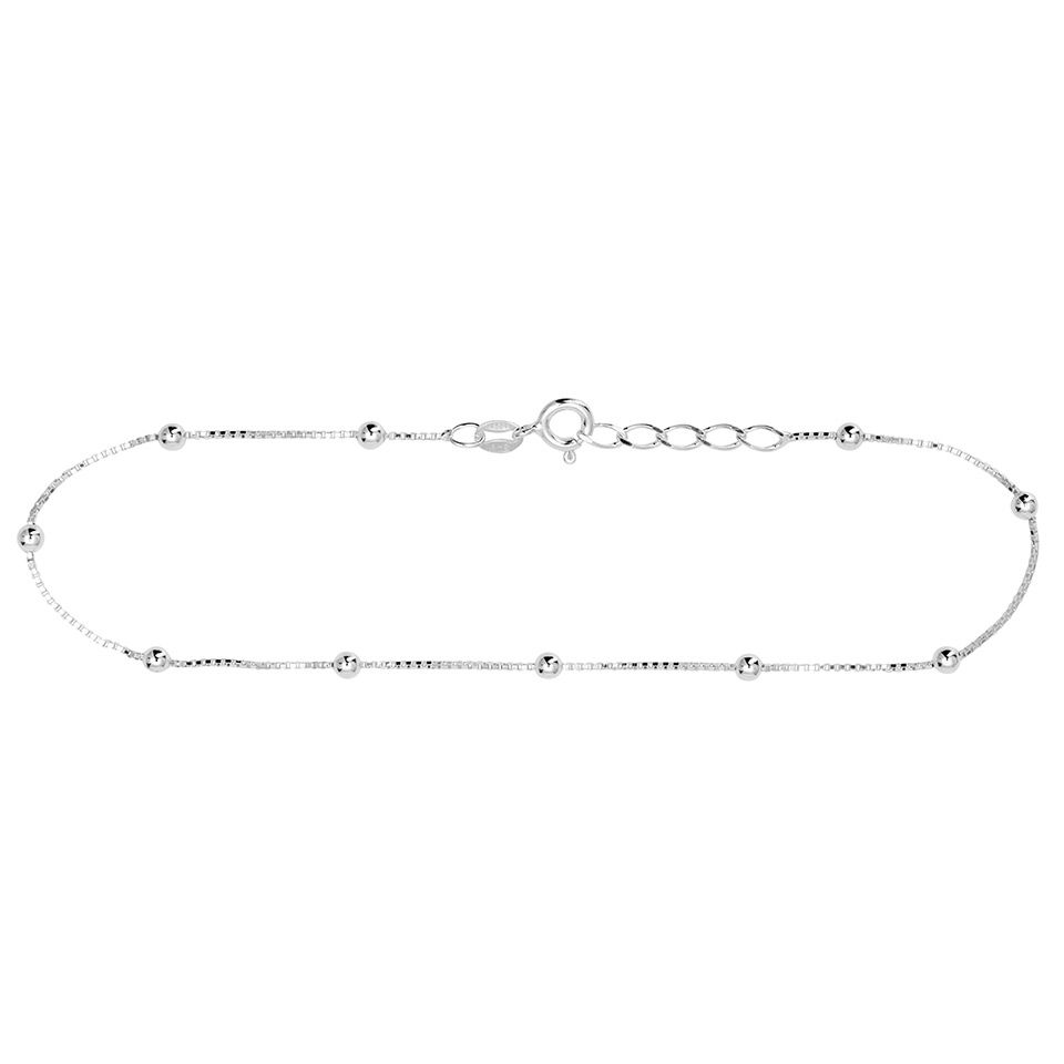 Vristl&auml;nk i &auml;kta silver