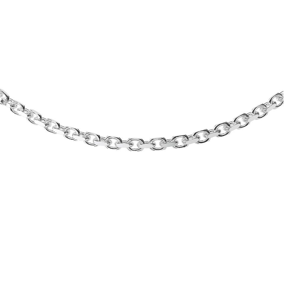 Kedja i &auml;kta silver 50 cm