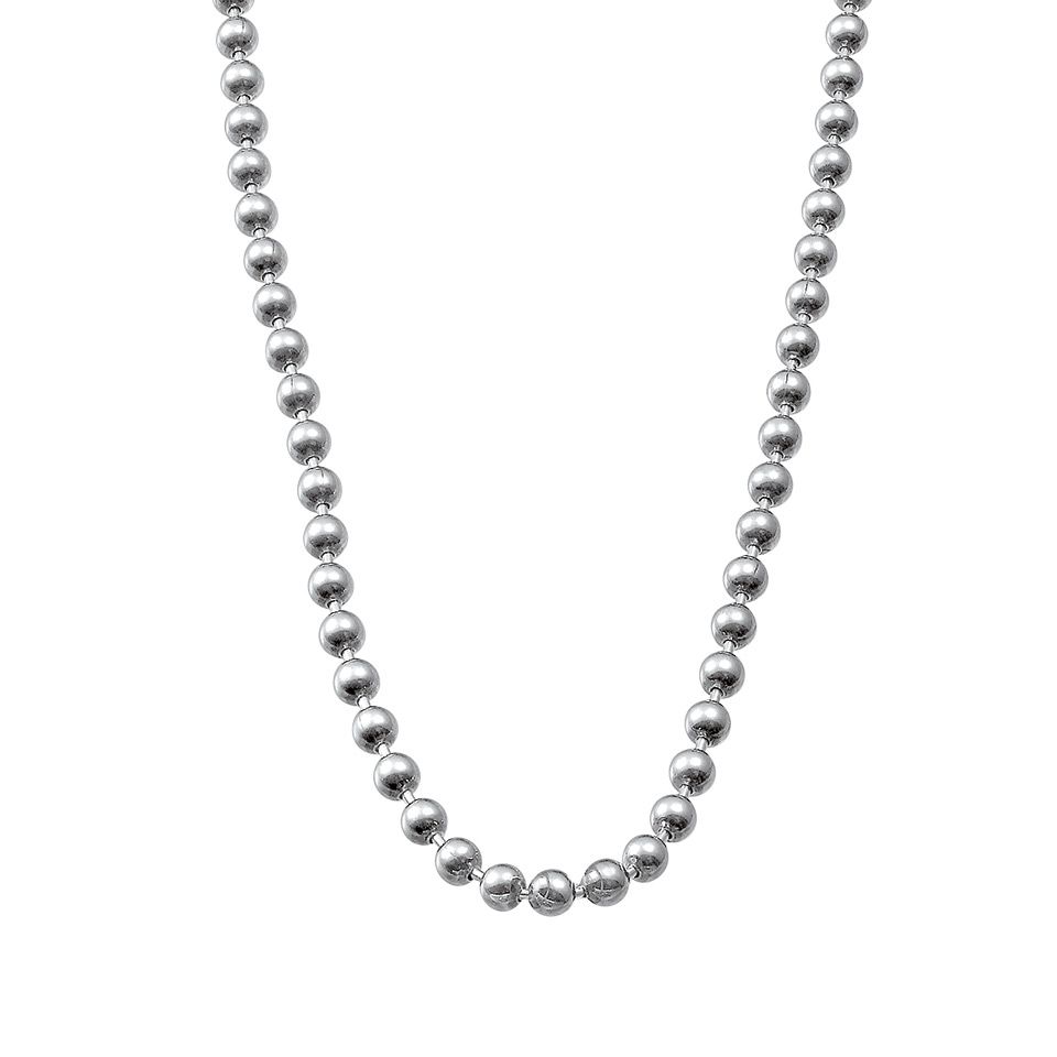 Kedja i &auml;kta silver 50 cm