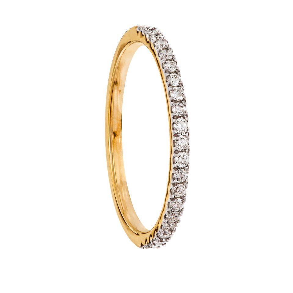 Diamantring i 18K guld, 15.0