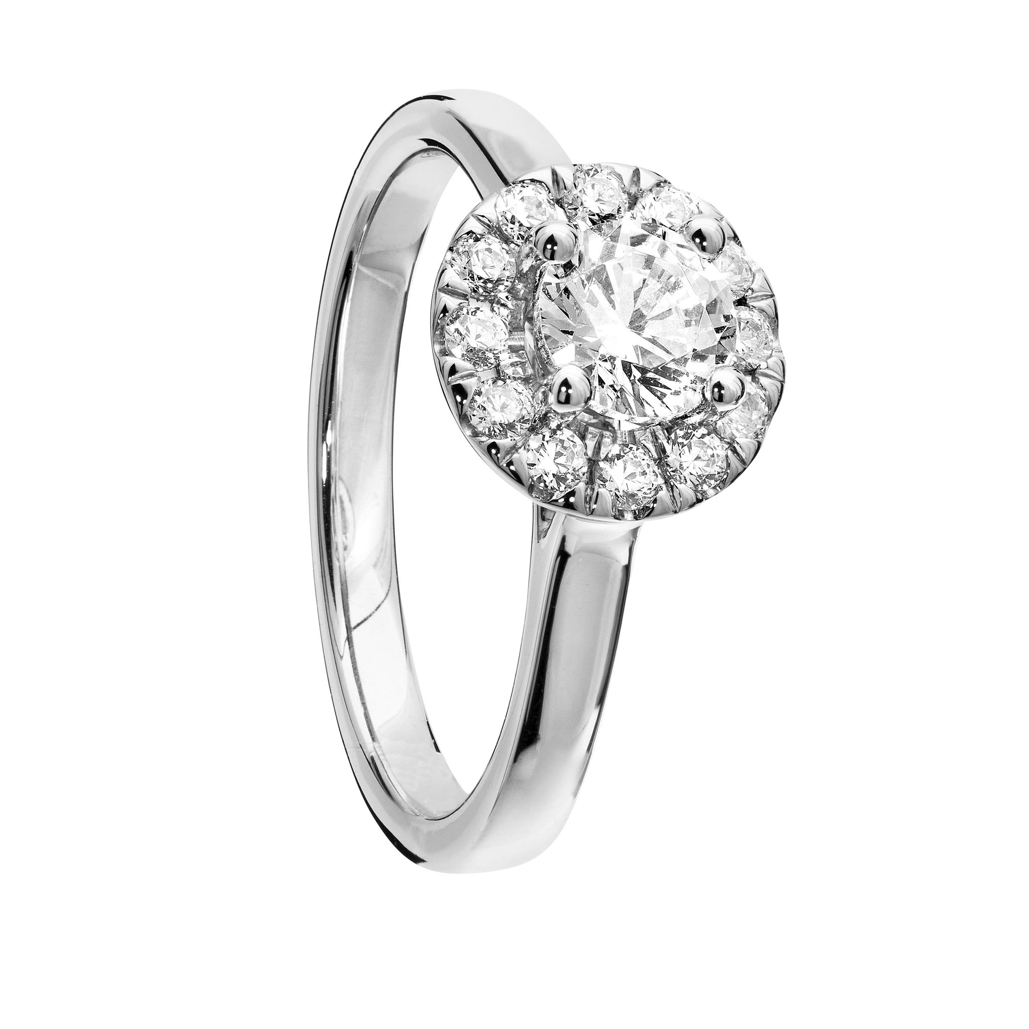 Diamantring i 18K guld, 18.0