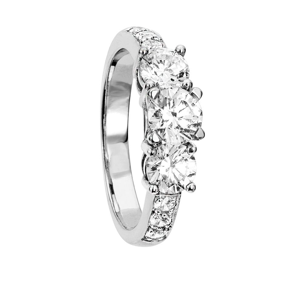 Diamantring i 18K guld 15.0
