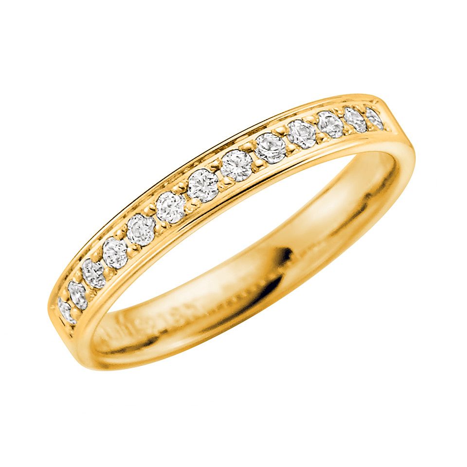 Diamantring i 18K guld, 63