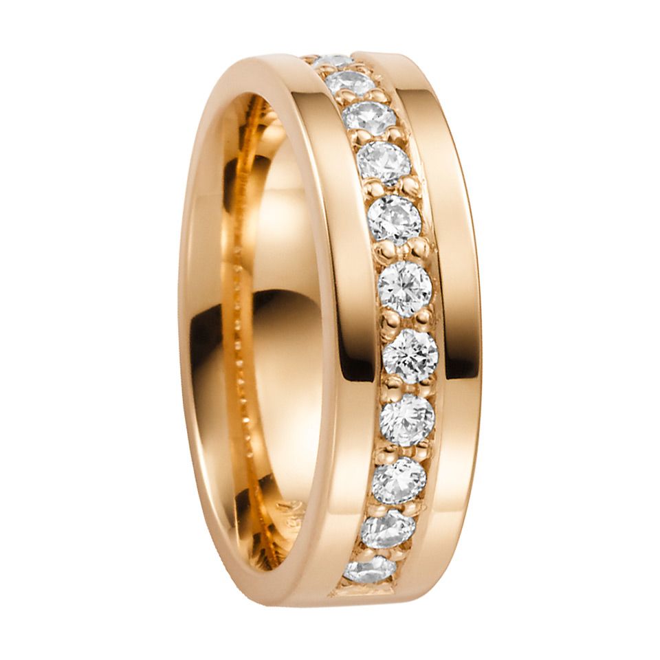 Diamantring i 18K guld, 76