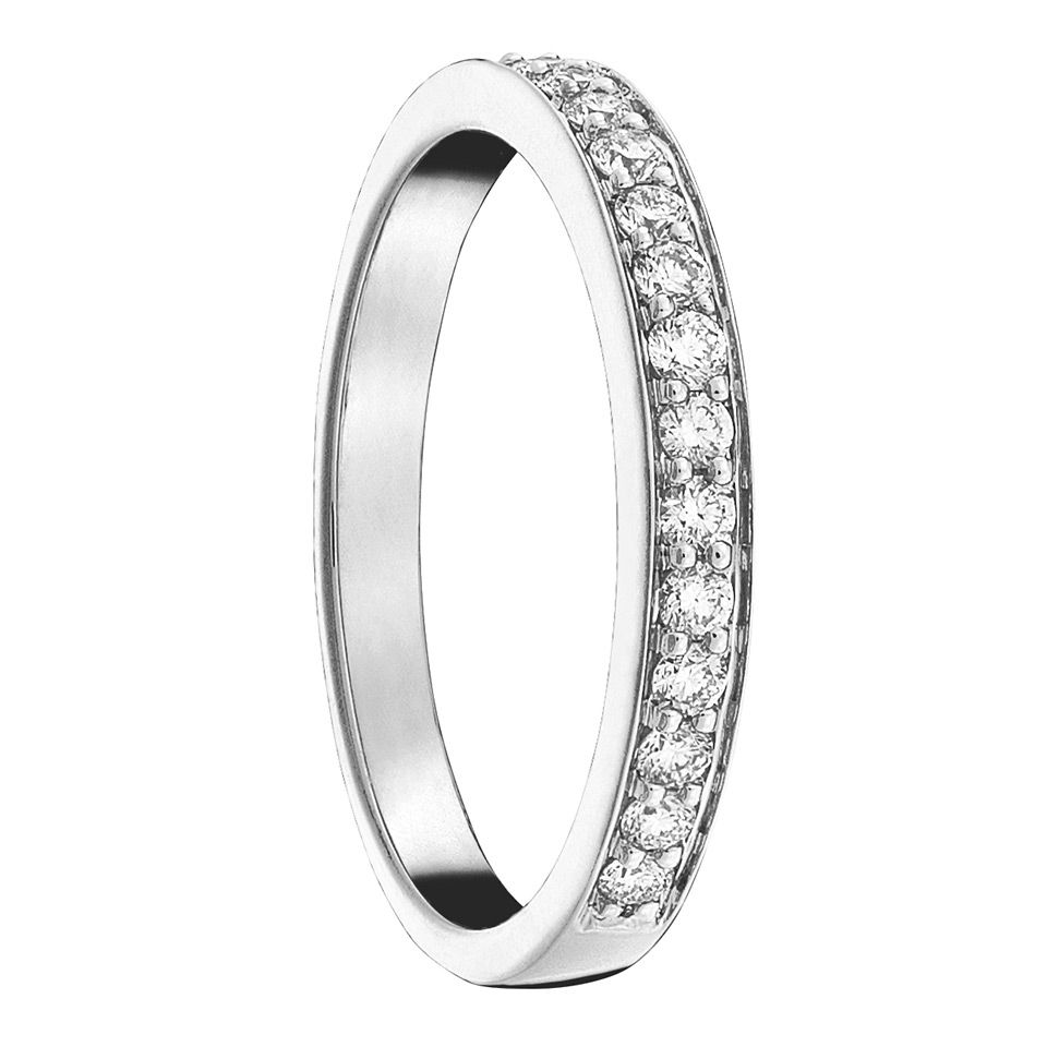 Diamantring i 18K guld, 16.5