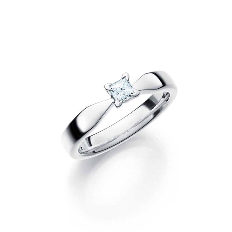 Diamantring i 18K guld, 49