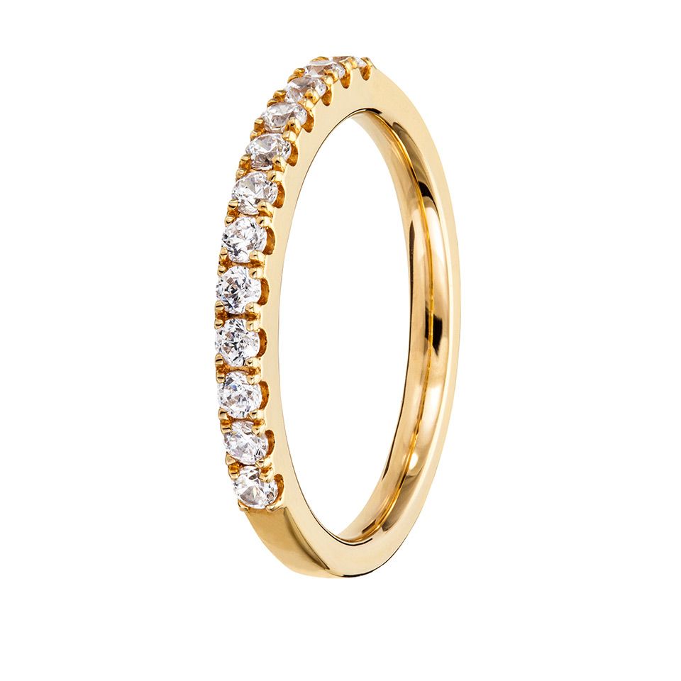 Diamantring i 18K guld, 15.0