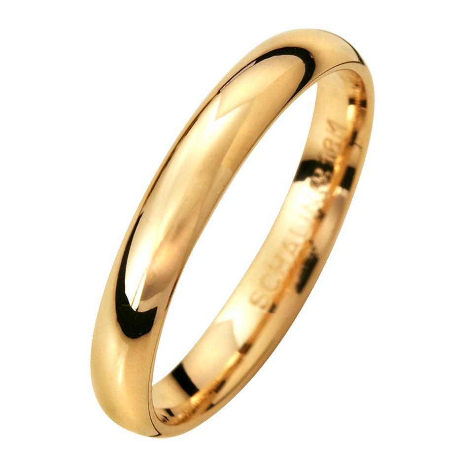 Förlovningsring i 9K guld 3mm, 67