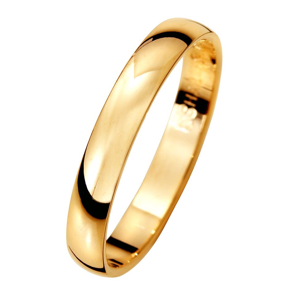 Förlovningsring i 9K guld 3mm, 75