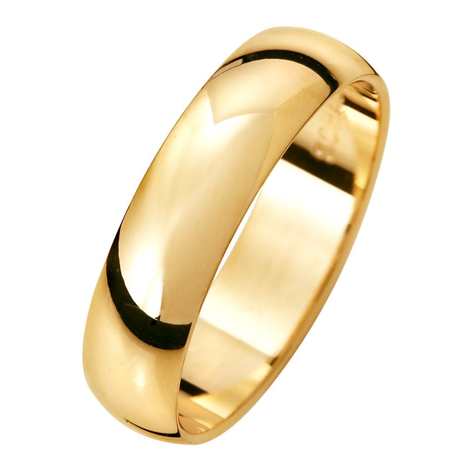 Förlovningsring i 18K guld 5mm, 45