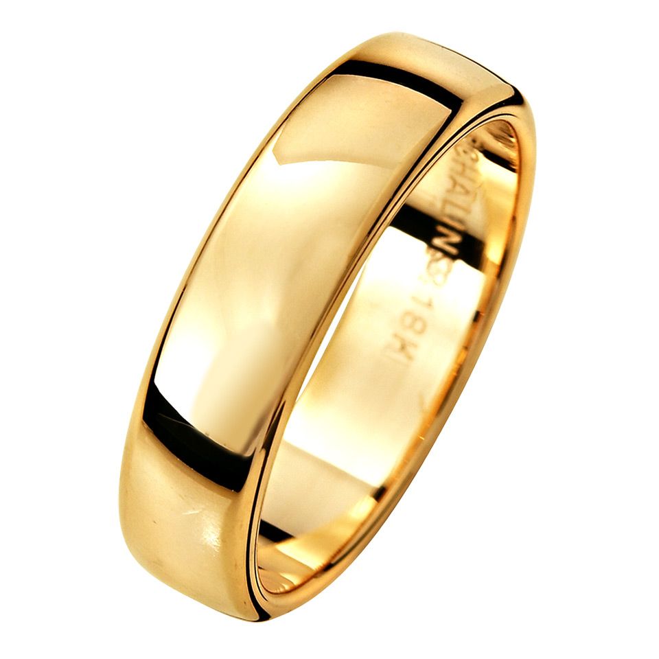 Förlovningsring i 18K guld 5mm, 51