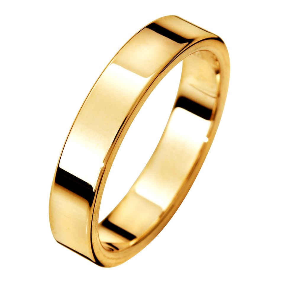 Förlovningsring i 18K guld 4mm, 58