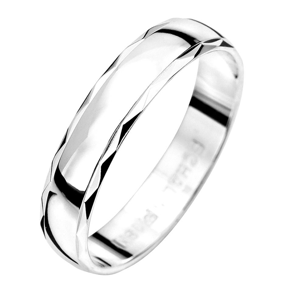 F&ouml;rlovningsring i &auml;kta silver 4mm, 73