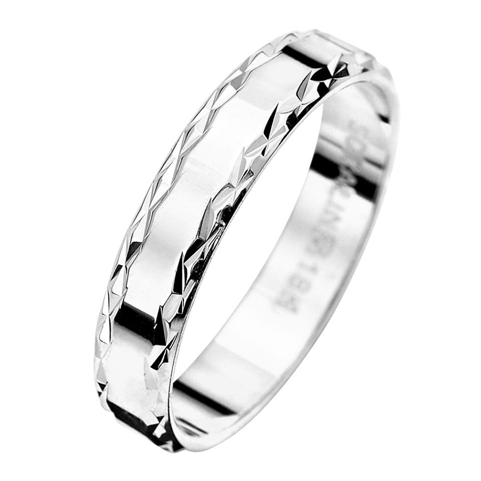 F&ouml;rlovningsring i &auml;kta silver 4mm, 73