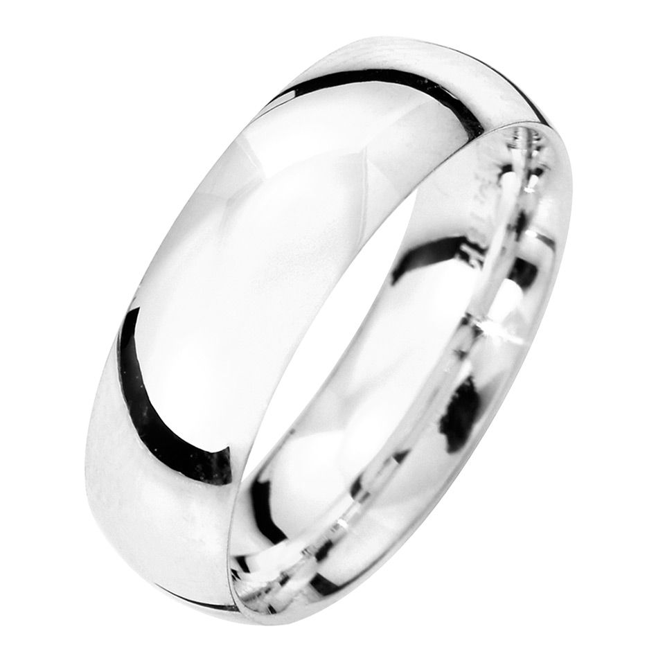 F&ouml;rlovningsring i &auml;kta silver 6mm, 66