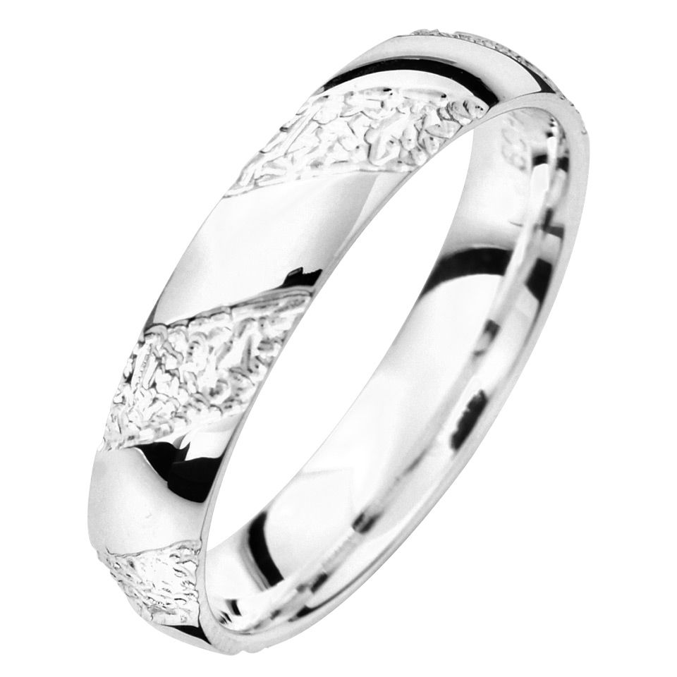 Förlovningsring i äkta silver 4mm, 44