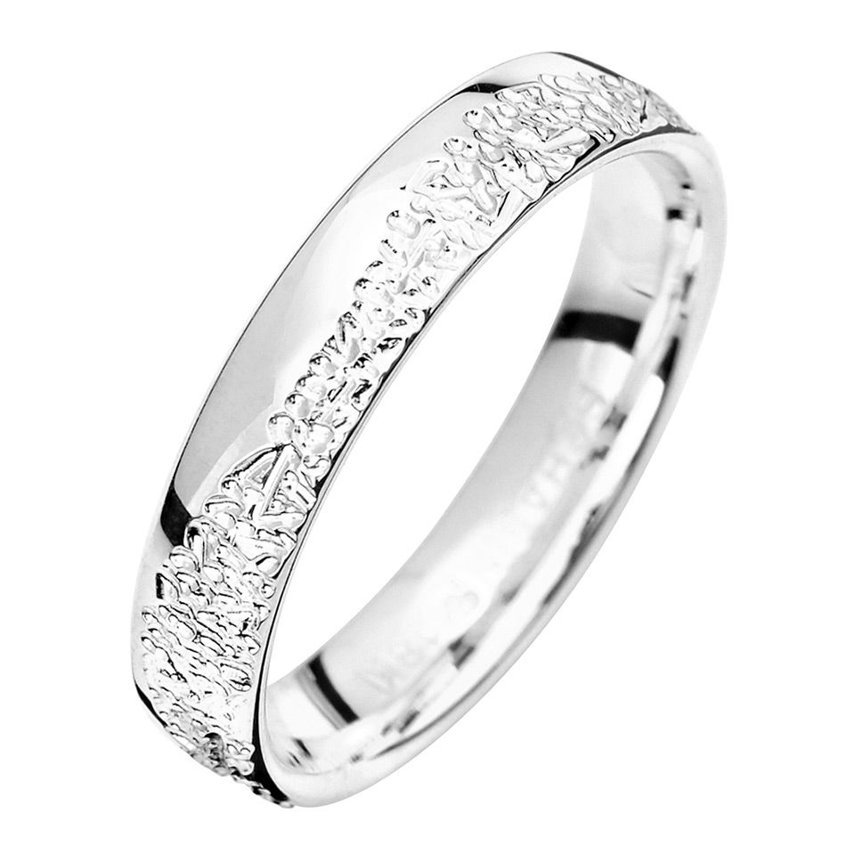 Förlovningsring i äkta silver 4mm, 44