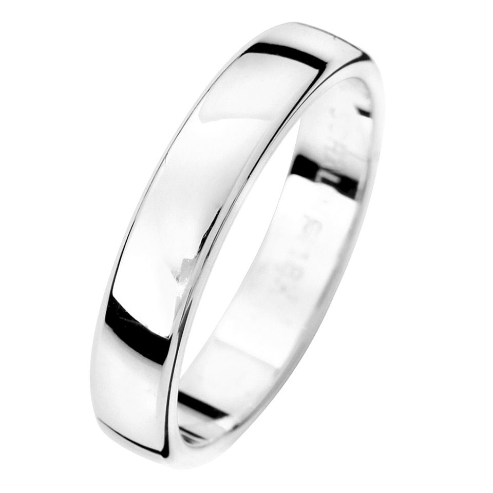 F&ouml;rlovningsring i &auml;kta silver 4mm, 50