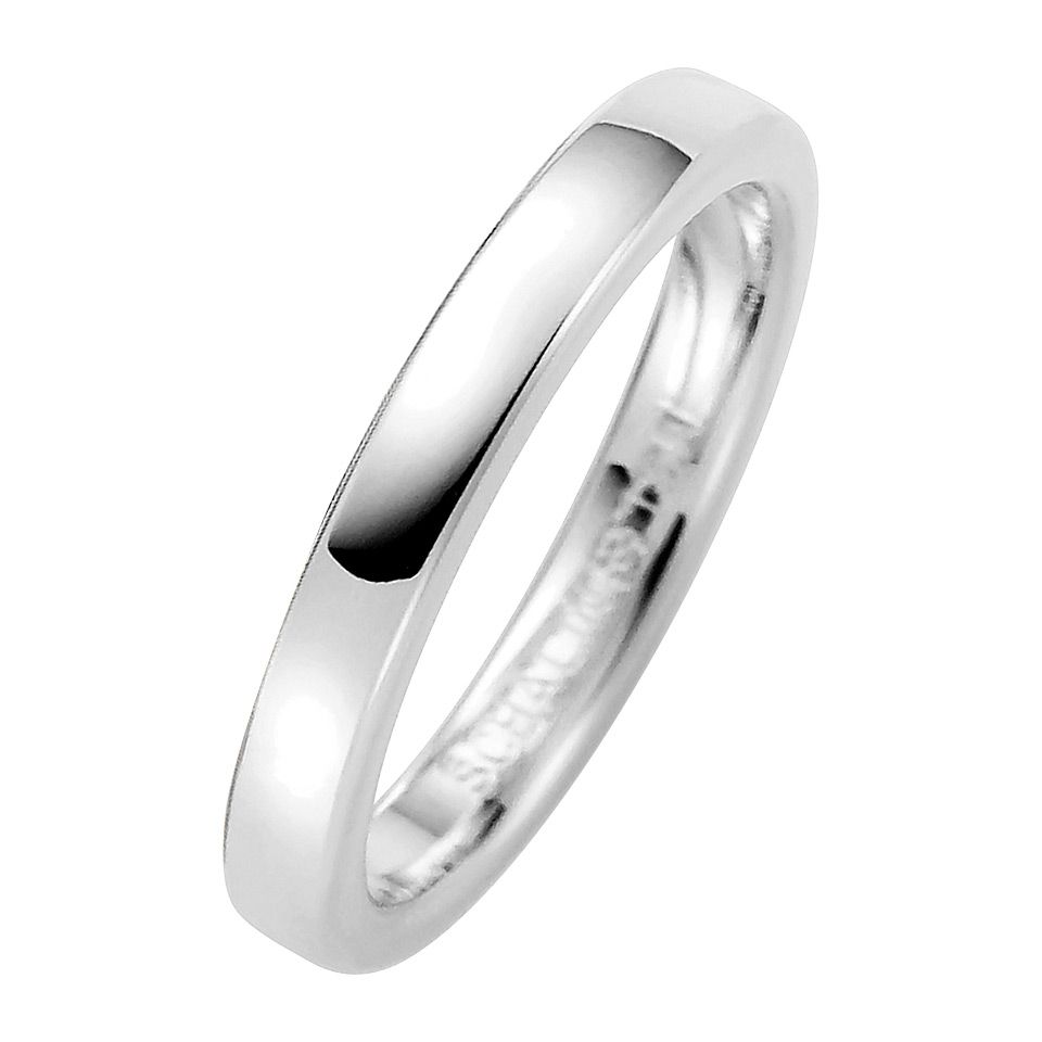 F&ouml;rlovningsring i &auml;kta silver 3mm, 62