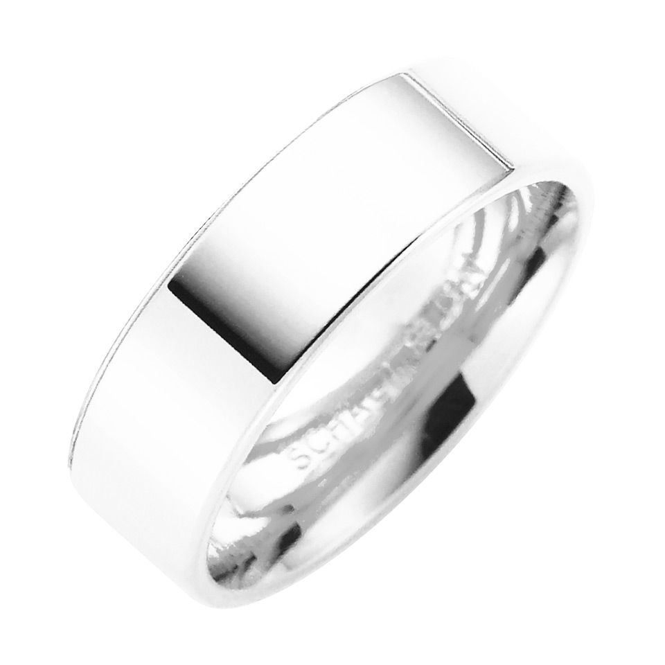 F&ouml;rlovningsring i &auml;kta silver 6mm, 59