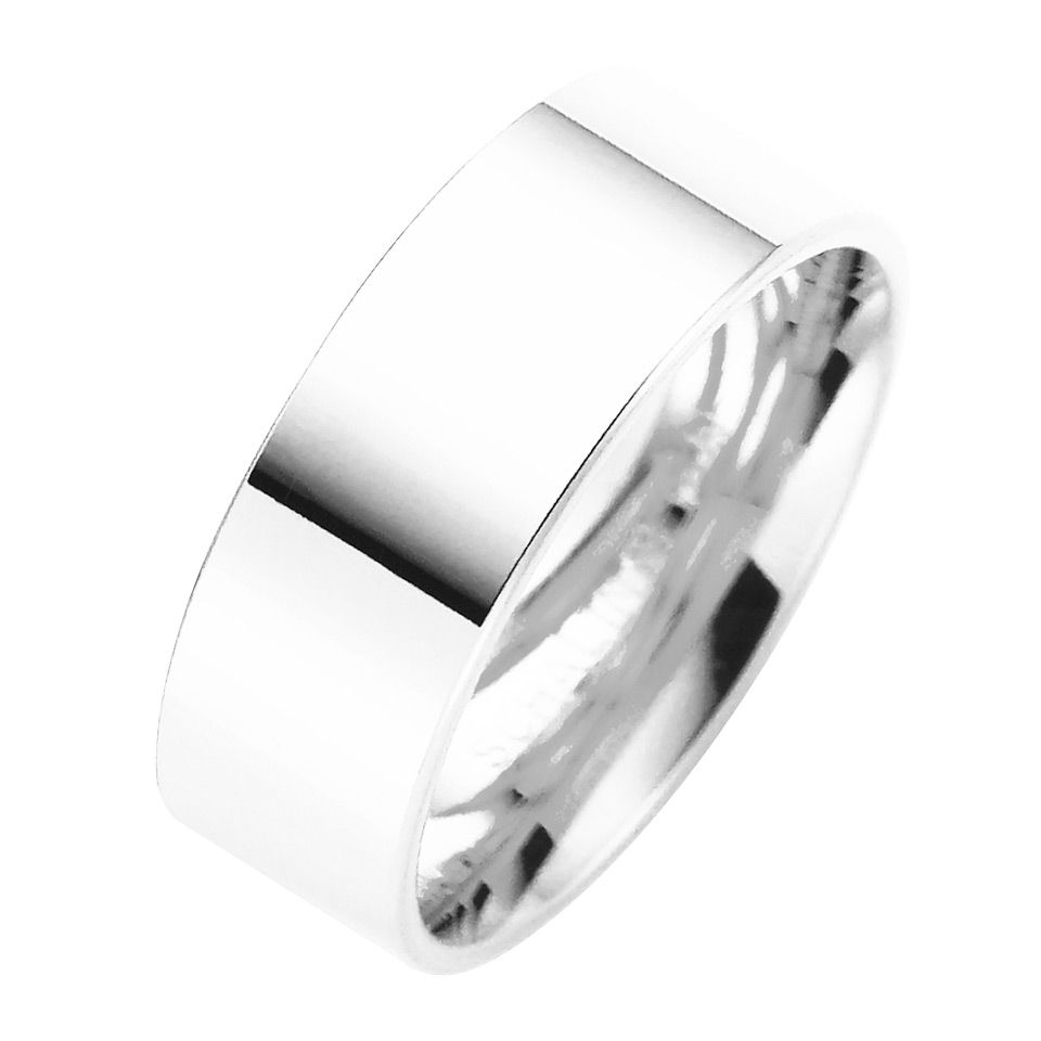 F&ouml;rlovningsring i &auml;kta silver 7mm, 68