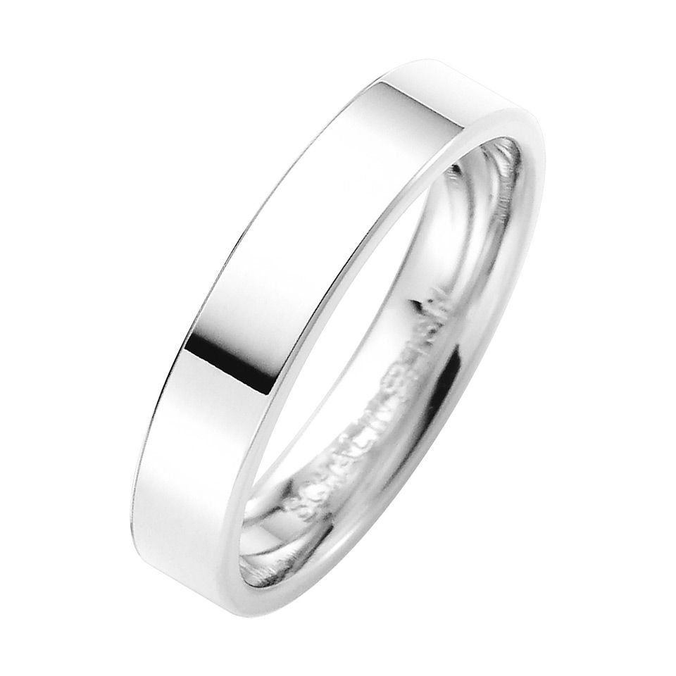 F&ouml;rlovningsring i &auml;kta silver 4mm, 63