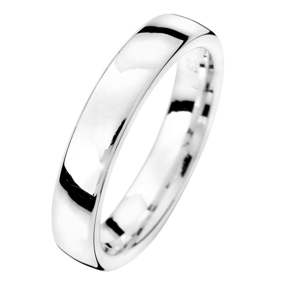 Förlovningsring i äkta silver 4mm, 66