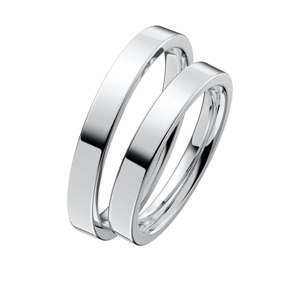 F&ouml;rlovningsring i &auml;kta silver 3mm, 51